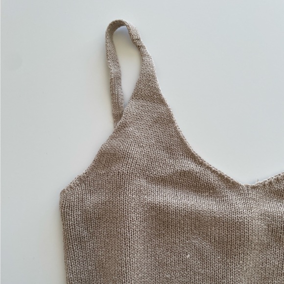 Knit tank beige - Picture 3 of 4